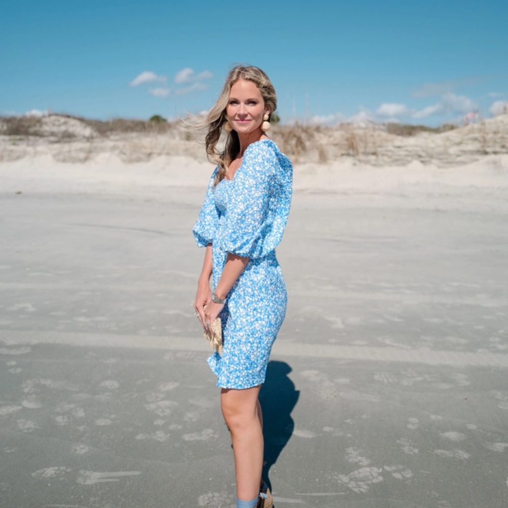 NWT Tuckernuck South of Broad Annie Smocked Dress Size L